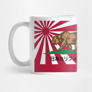 Japanese California Rising Sun Flag Mug